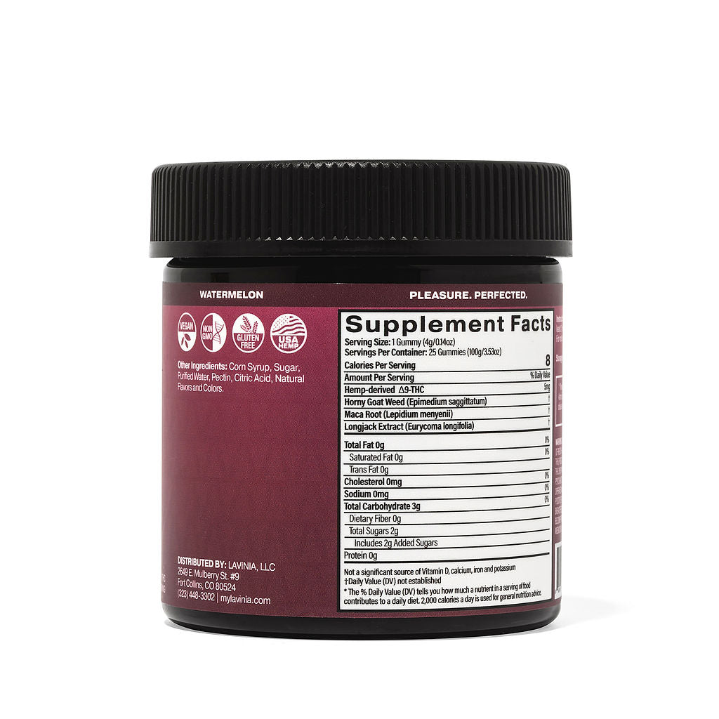 Watermelon Kinky Bites gummy jar